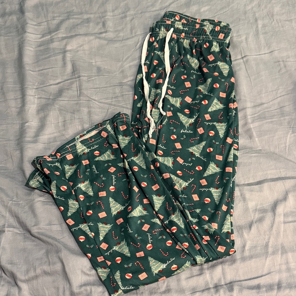 Festive Green Pajama Pants